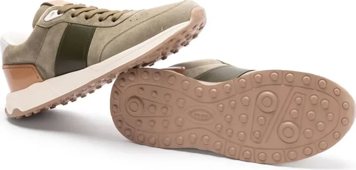 Leather-Trim Suede Sneakers - Image 5