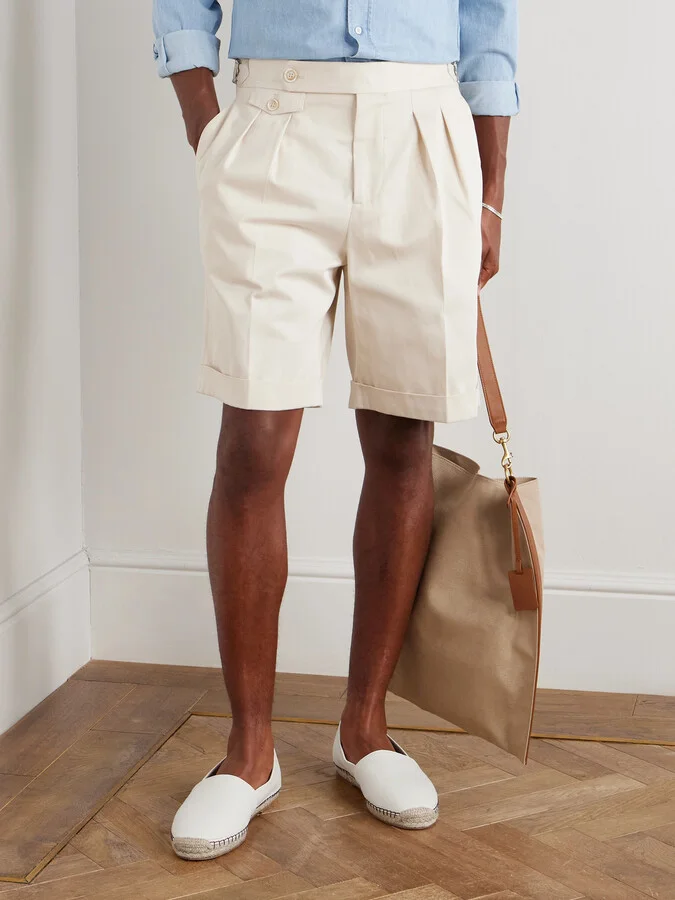 Leather-Trimmed Canvas Espadrilles - Image 2