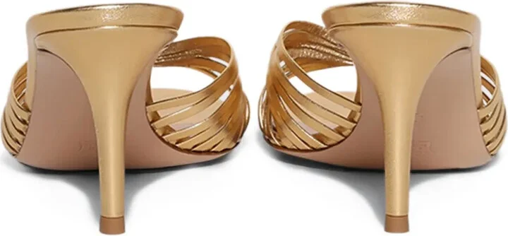 Leather-Trimmed Knotted Mules - Image 2