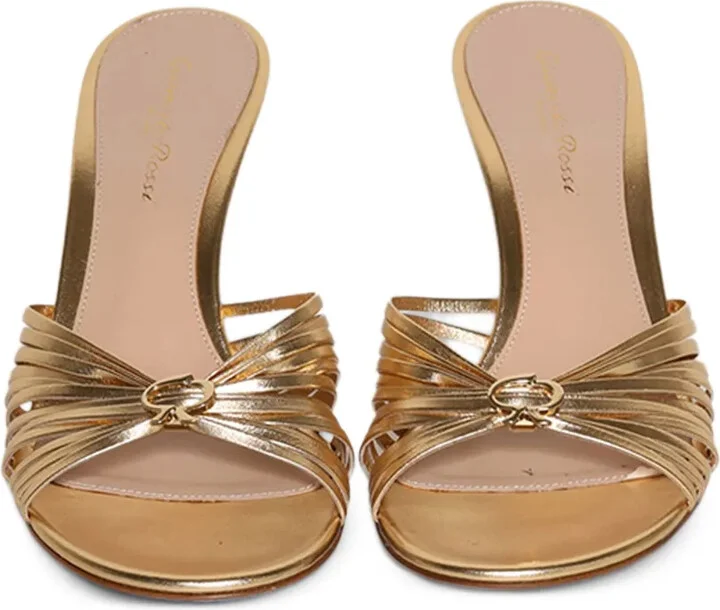 Leather-Trimmed Knotted Mules - Image 3