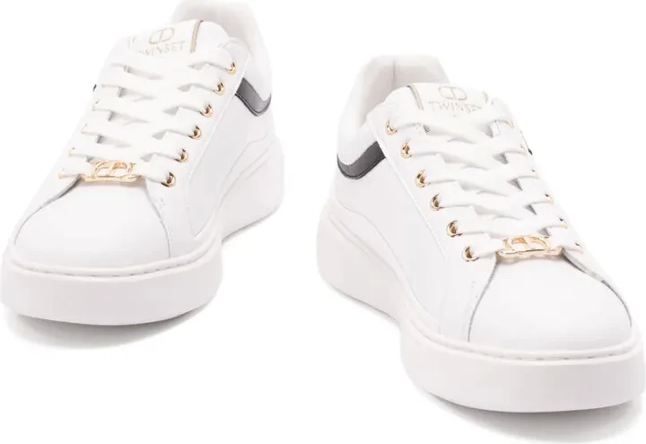 Leather-Trimmed Lace-Up Low-Top Sneakers - Image 5