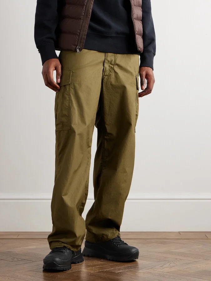 Leather-Trimmed Nubuck Hiking Boots - Image 2