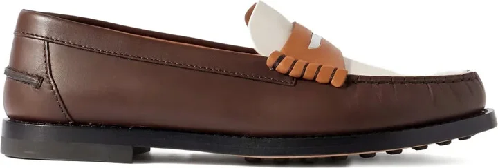Leather Two-Tone Loafers