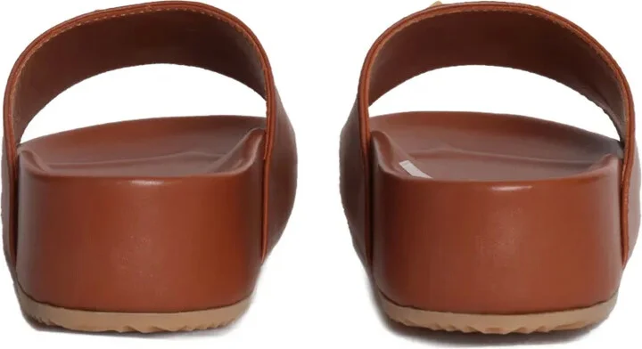 leather V-detail sandals - Image 3