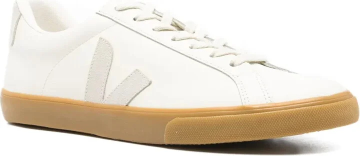 leather V logo sneakers - Image 2