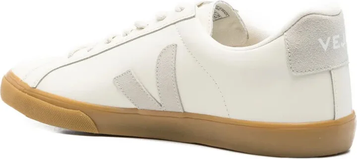 leather V logo sneakers - Image 3