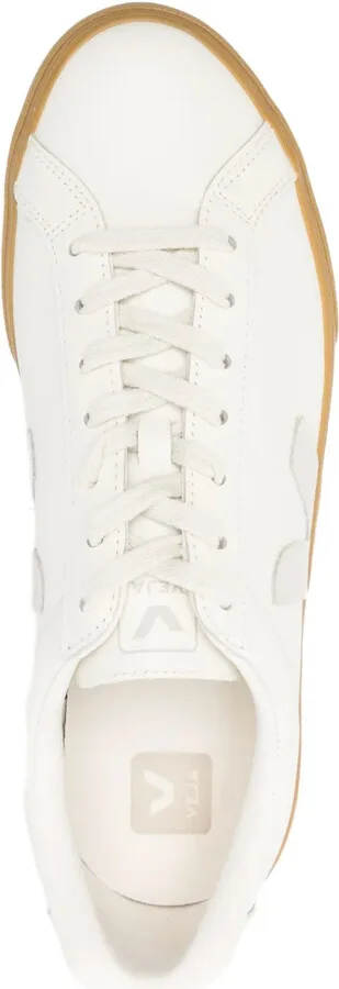 leather V logo sneakers - Image 4