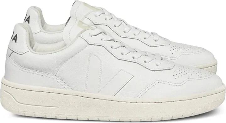 Leather V-Logo Sneakers