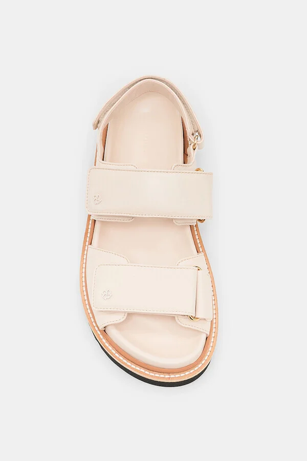 Leather Velcro strap sandals - Image 7