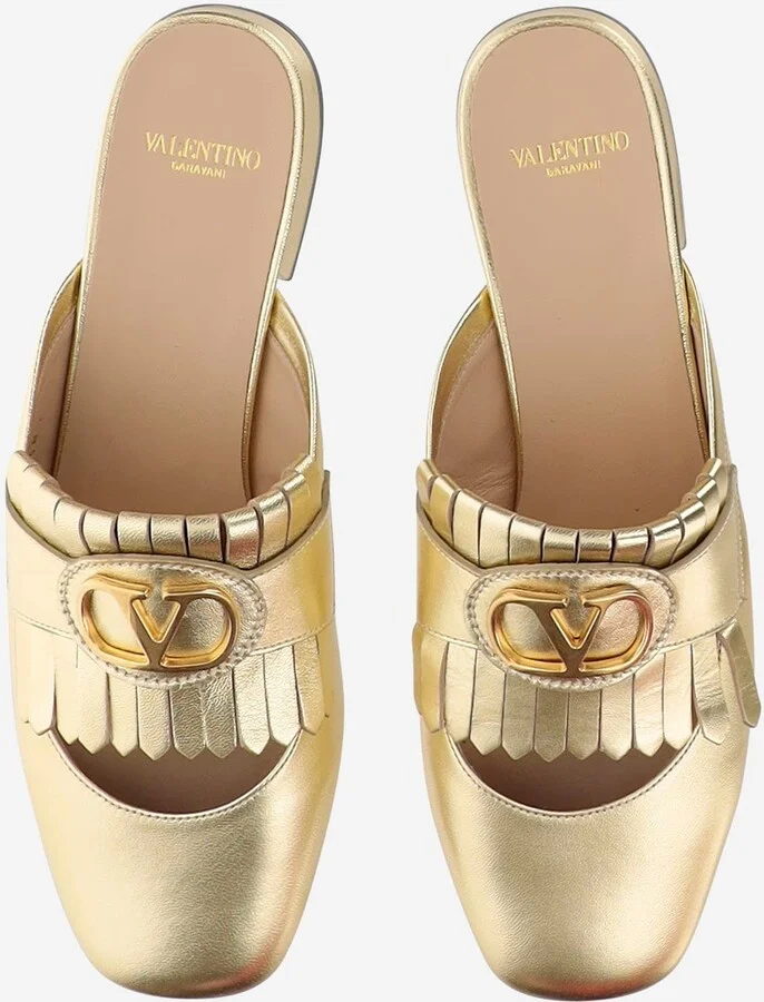 Leather Vlogo Mules - Image 2
