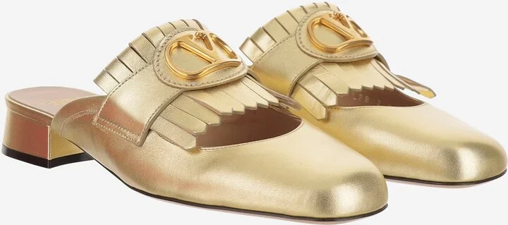 Leather Vlogo Mules - Image 3