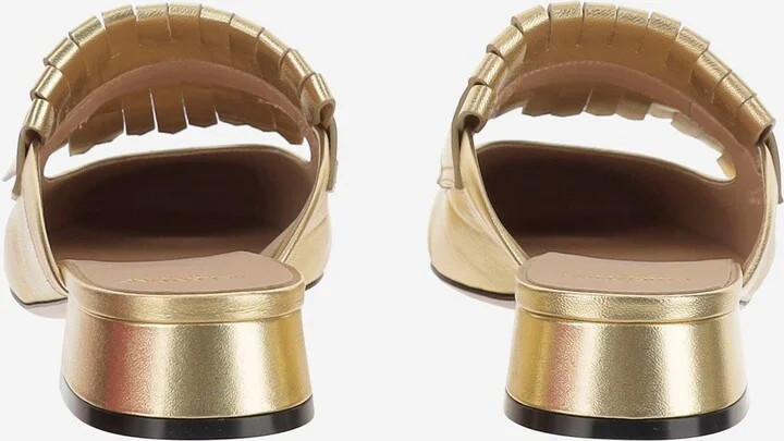 Leather Vlogo Mules - Image 4