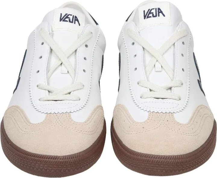 Leather Volley Sneakers With Suede Details - Image 2
