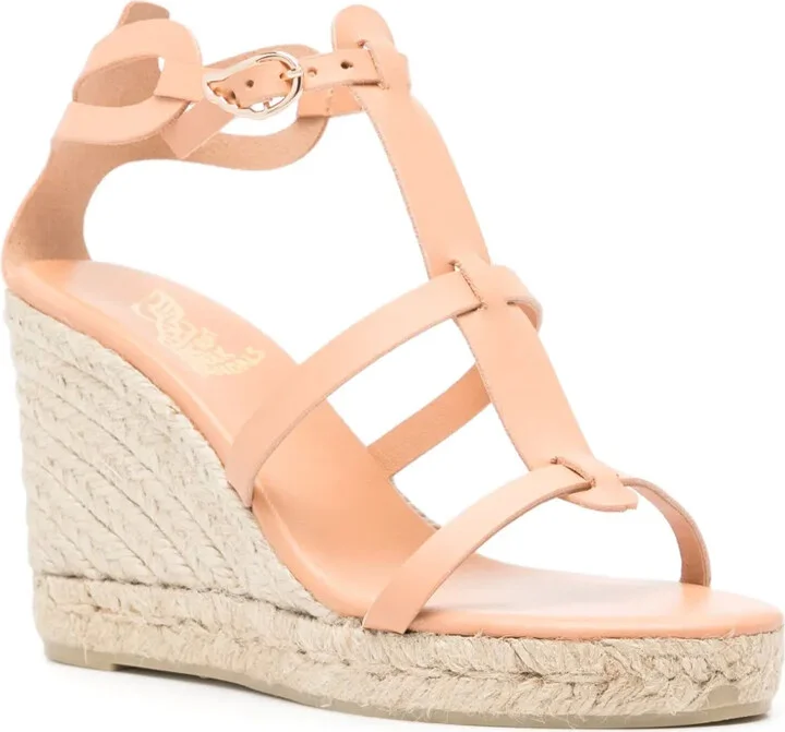 Leather Wedge Espadrilles - Image 2
