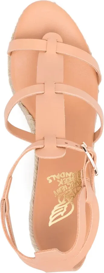 Leather Wedge Espadrilles - Image 4
