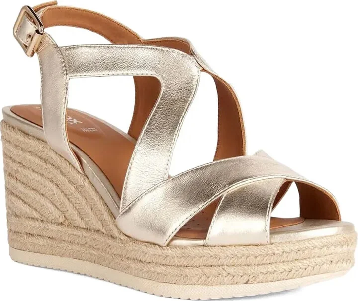 Leather Wedge Espadrilles - Image 2