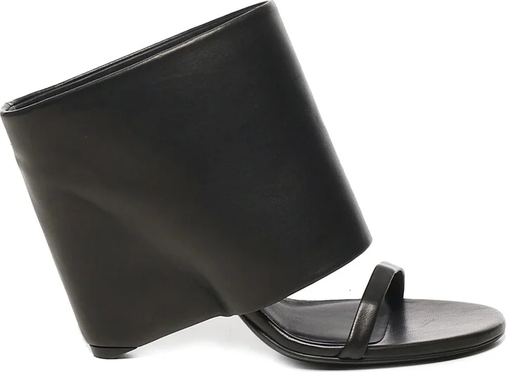Leather Wedge Mules