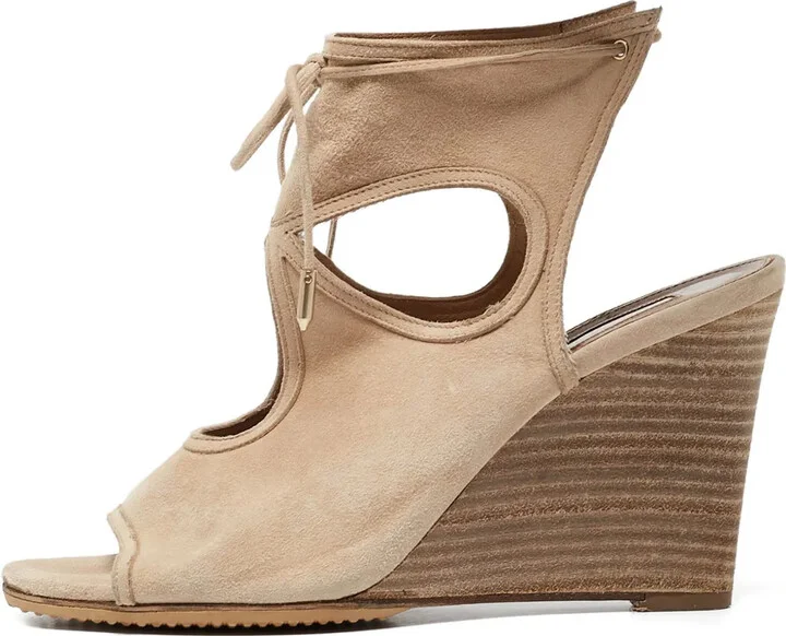 Leather Wedge Sandals