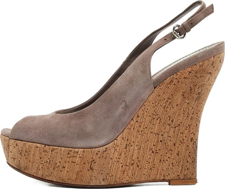 Leather Wedge Sandals