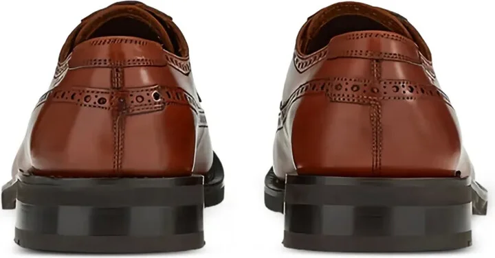 Leather Wingtip Derby Shoes - Image 2