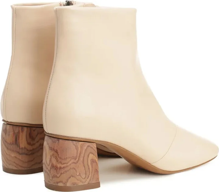 Leather Wood-Heel Boots - Image 4