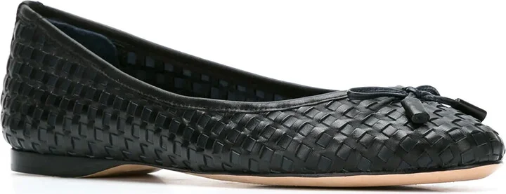 Leather Woven Ballerinas - Image 2