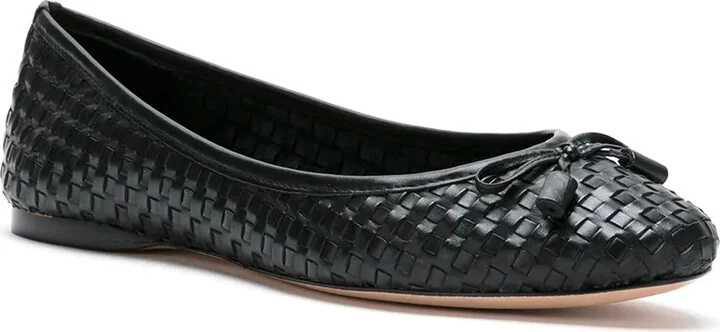 Leather Woven Flats - Image 2