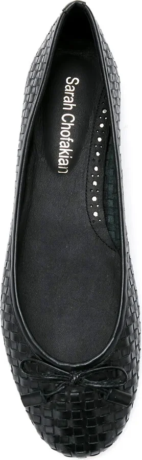 Leather Woven Flats - Image 4