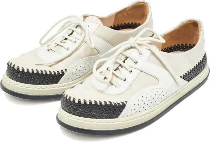 Leather Woven Sneakers - Image 2