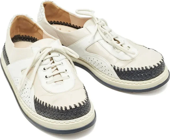 Leather Woven Sneakers - Image 3