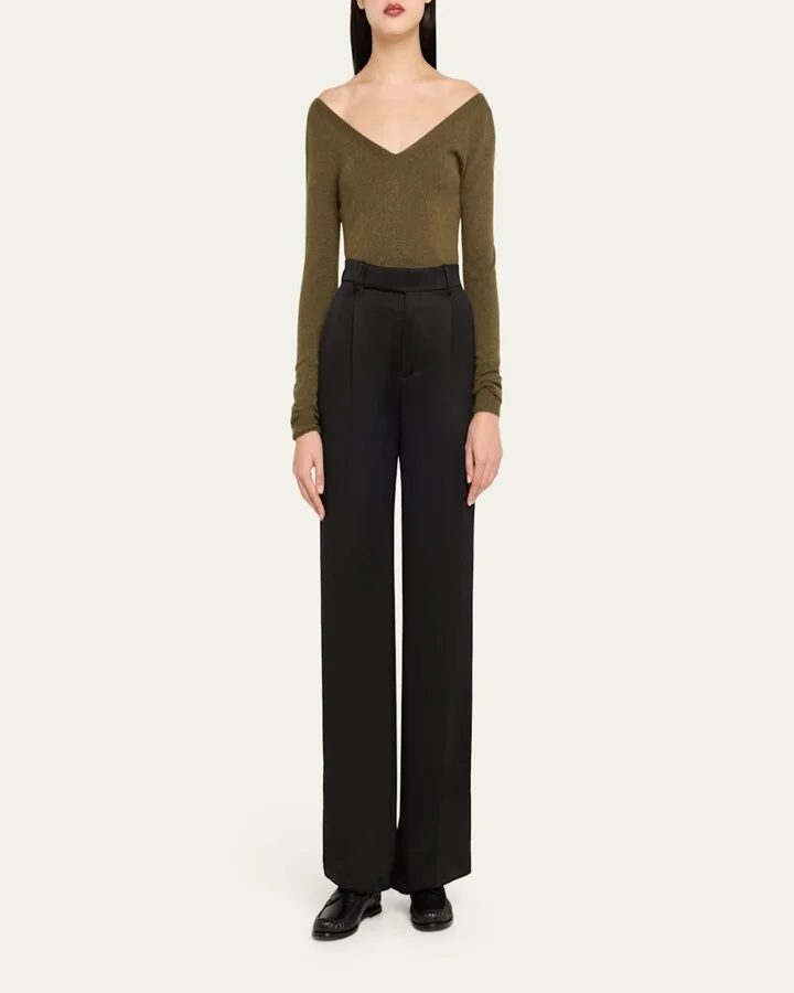 Leather YSL Classic Penny Loafers - Image 8