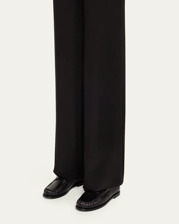 Leather YSL Classic Penny Loafers - Image 10