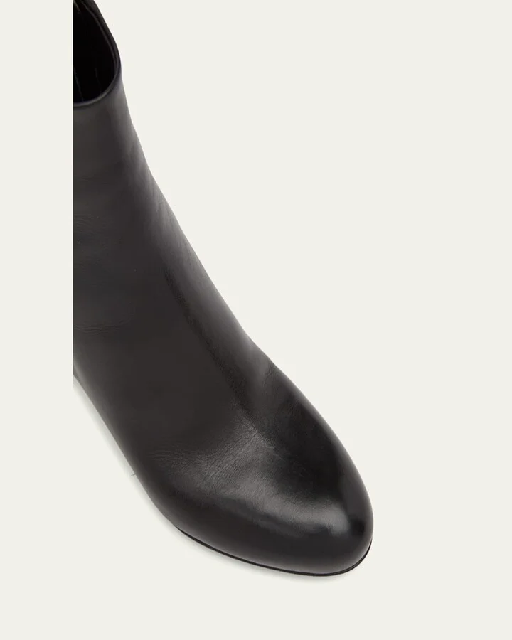 Leather Zip Ankle-Booties - Image 2