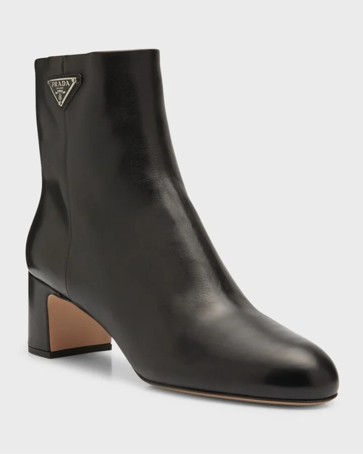 Leather Zip Ankle-Booties - Image 3