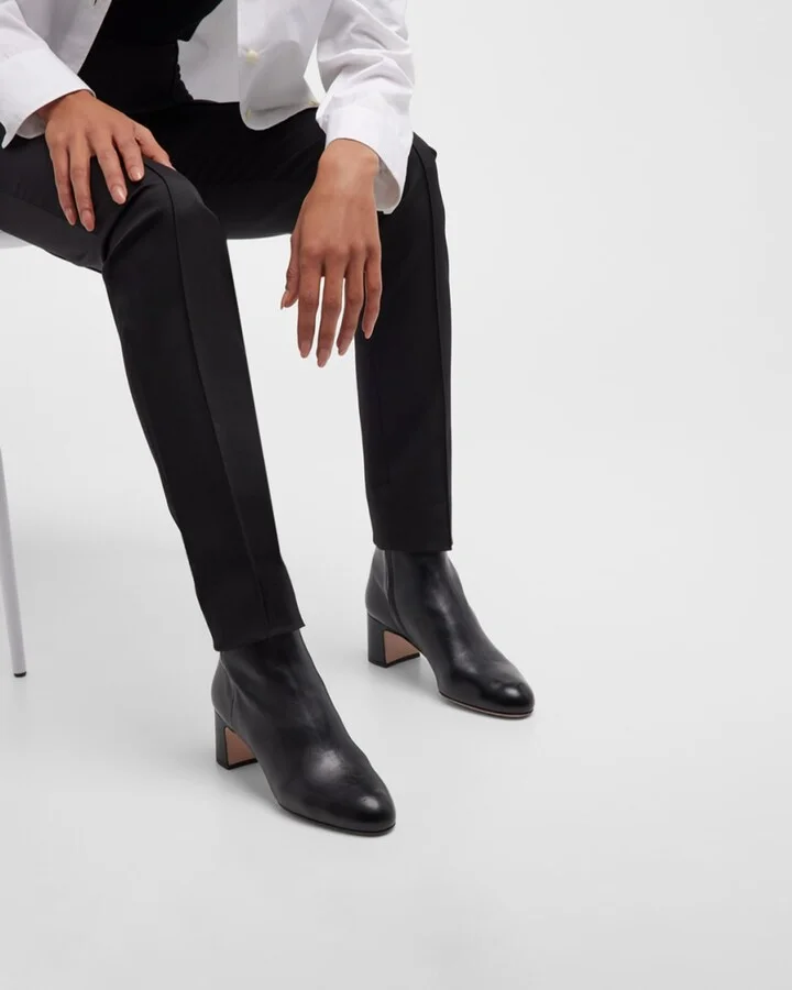 Leather Zip Ankle-Booties - Image 5