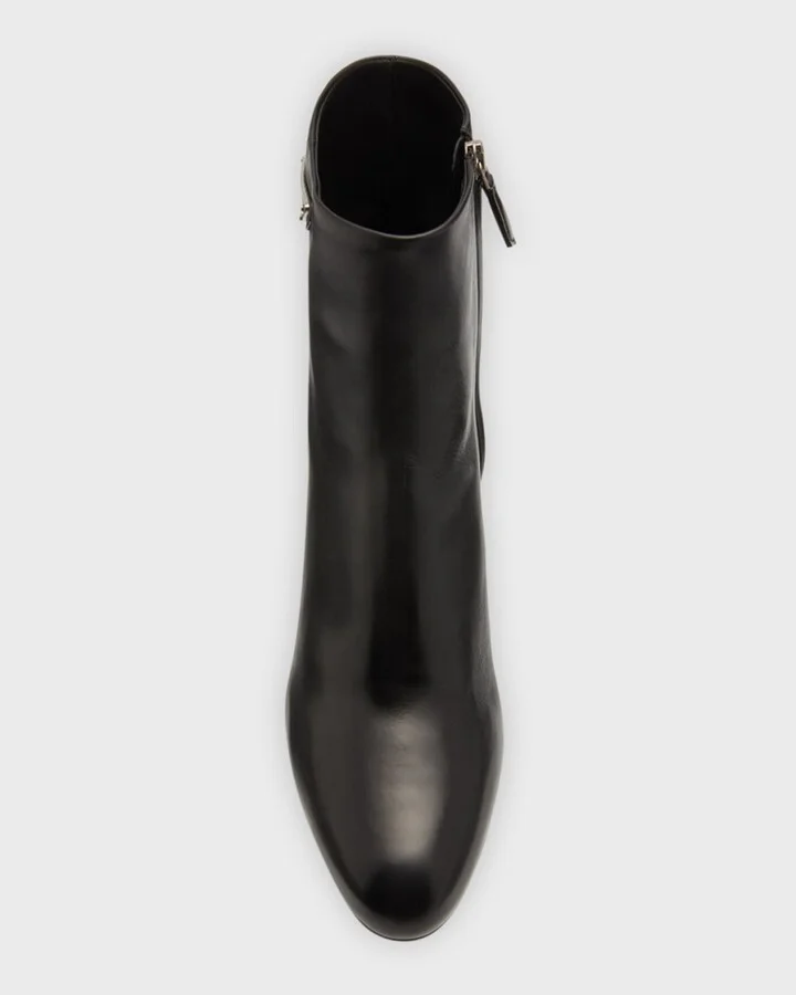 Leather Zip Ankle-Booties - Image 6