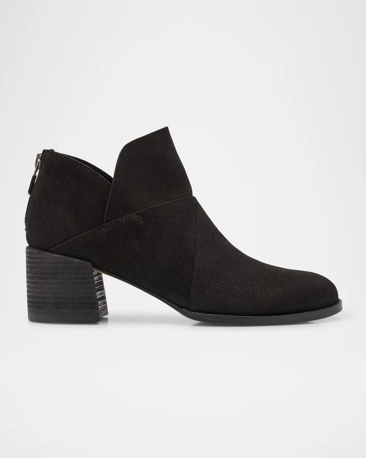 Leather Zip Ankle Booties
