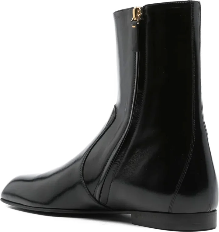 Leather Zip Boots - Image 3
