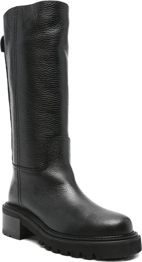 Leather Zip-Detail Boots - Image 2