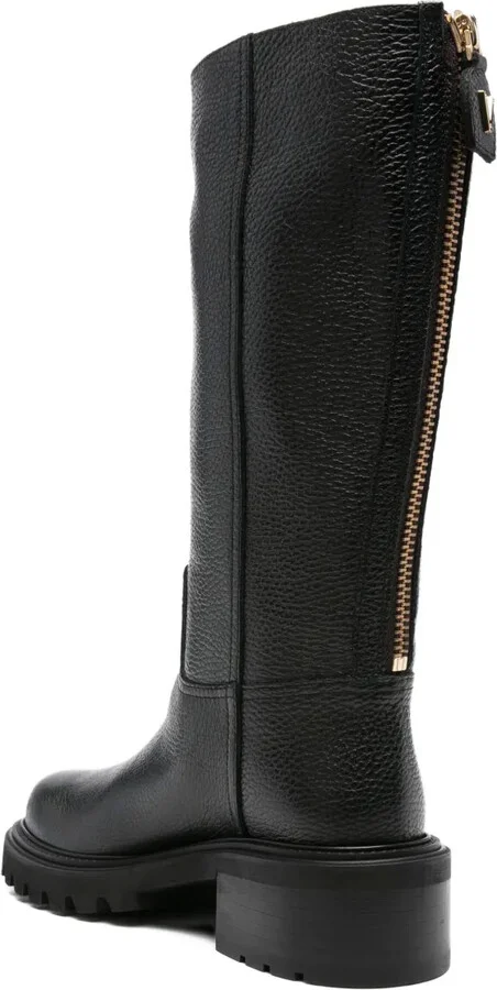 Leather Zip-Detail Boots - Image 3