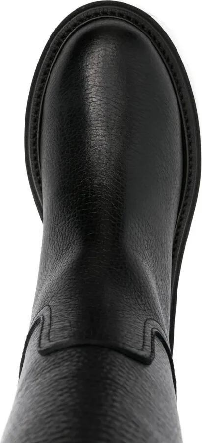 Leather Zip-Detail Boots - Image 4