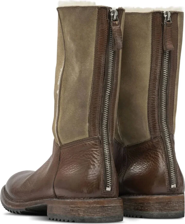 Leather Zip-Fastening Mid-Calf Length Boots - Image 3