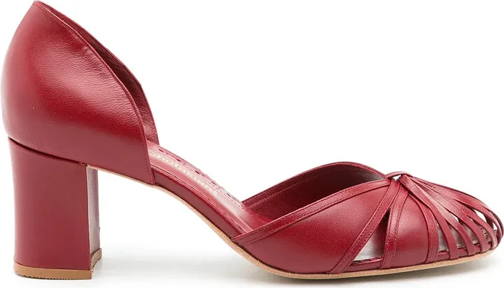 leatherSarah pumps