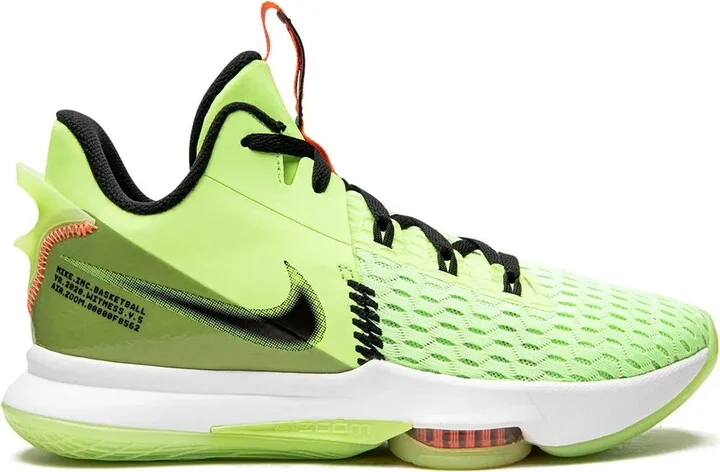 LeBron Witness V "Lime Glow" sneakers