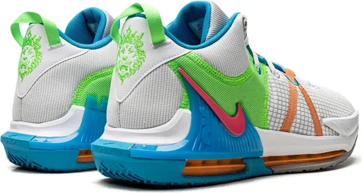Lebron Witness VII "Grey Fog/Cobblestone/Laser Blue/Hyper Pink" sneakers - Image 3