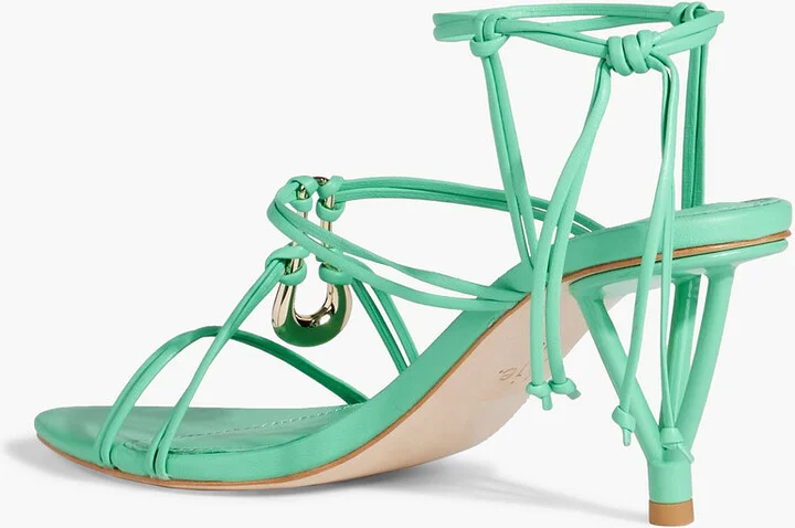 Leda embellished leather sandals - Image 6