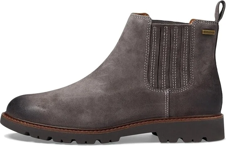 Ledelle Chelsea Boots Womens US 7.5 Smoke Leather Ankle Shoes FZP129 (Smoke,7.5)
