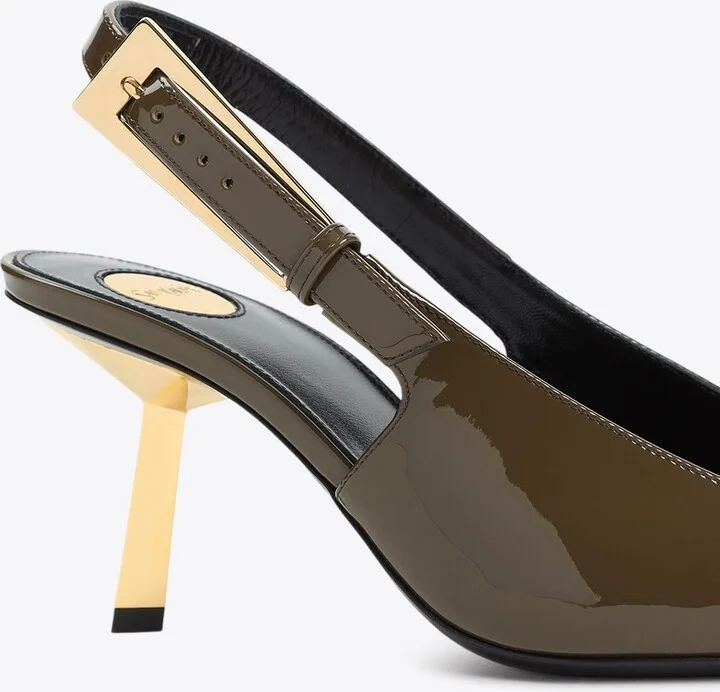 Lee 75 Patent Leather Slingback Pumps - Image 3