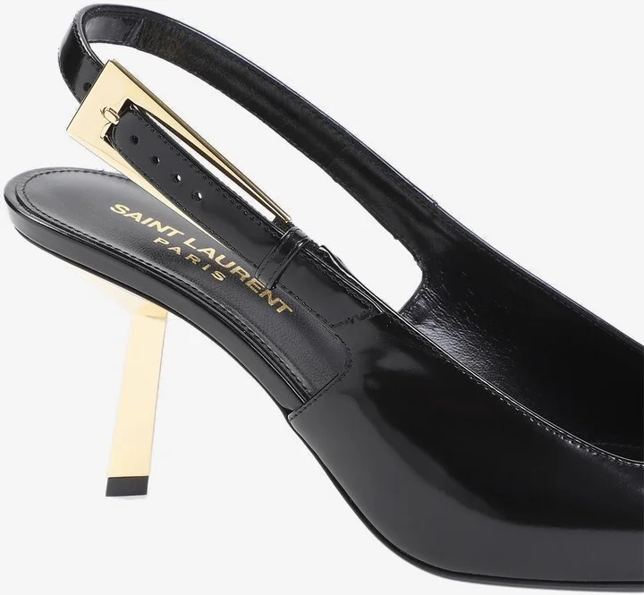 Lee 75 Slingback Leather Pumps - Image 3