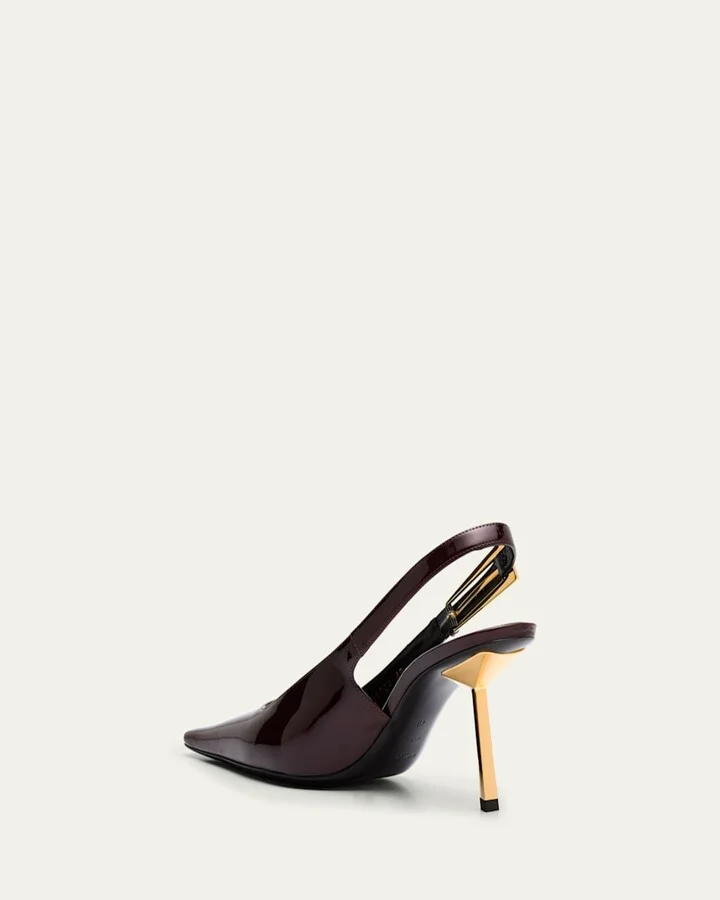 Lee Glossy Slingback Pumps - Image 2